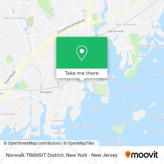 Norwalk TRANSIT District map