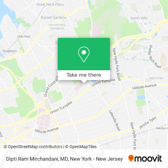 Dipti Ram Mirchandani, MD map