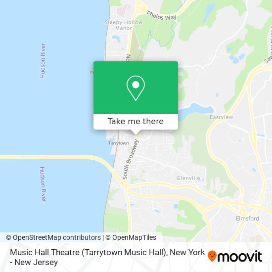 Mapa de Music Hall Theatre (Tarrytown Music Hall)
