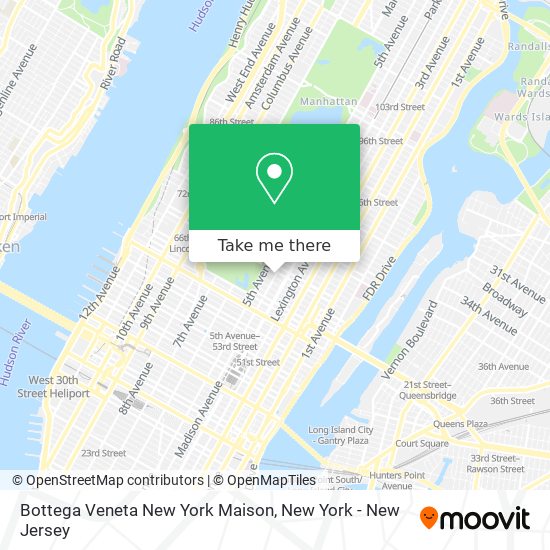 Mapa de Bottega Veneta New York Maison