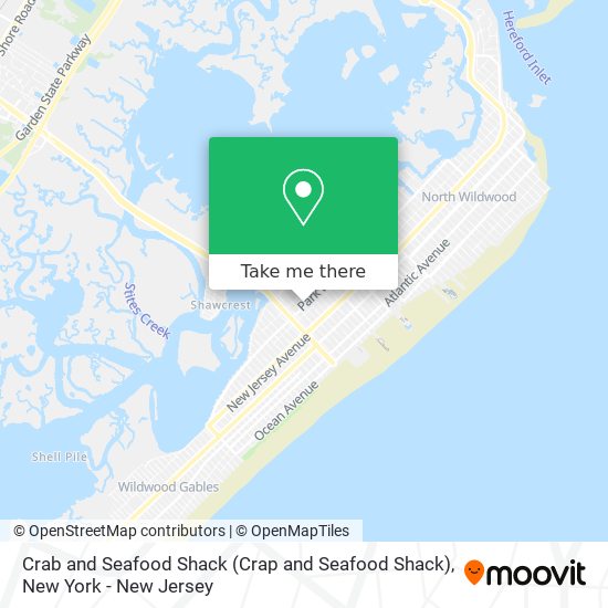 Crab and Seafood Shack map