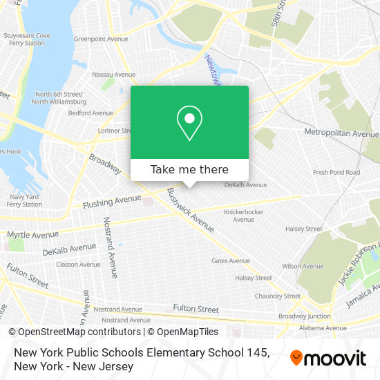 New York Public Schools Elementary School 145 map