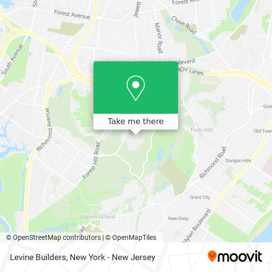 Levine Builders map