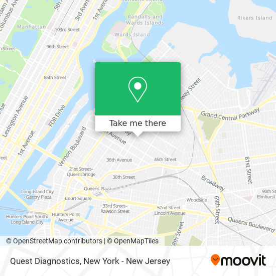 Quest Diagnostics map