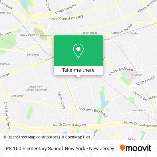 Mapa de PS 160 Elementary School