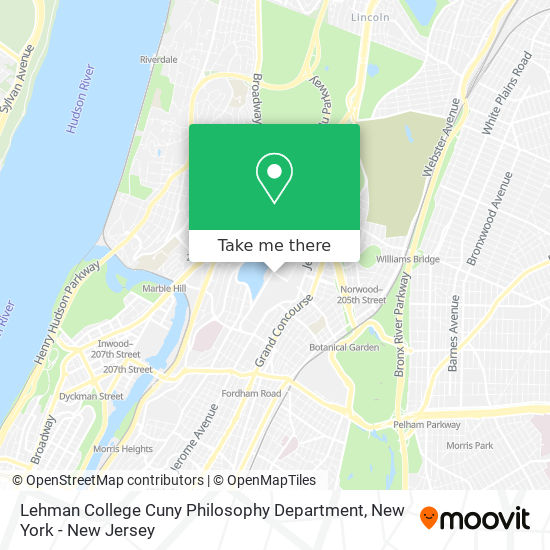 Lehman College Cuny Philosophy Department map