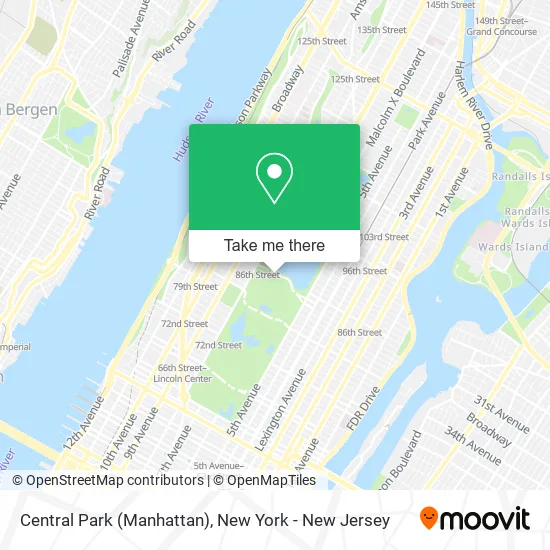 Central Park (Manhattan) map