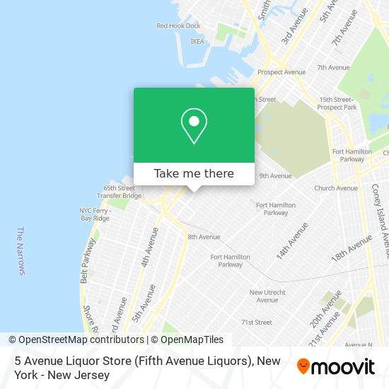 5 Avenue Liquor Store (Fifth Avenue Liquors) map