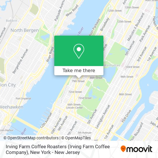 Irving Farm Coffee Roasters map