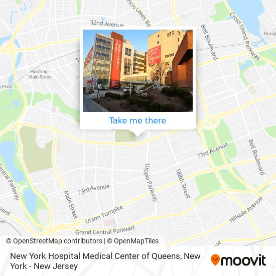 New York Hospital Medical Center of Queens map