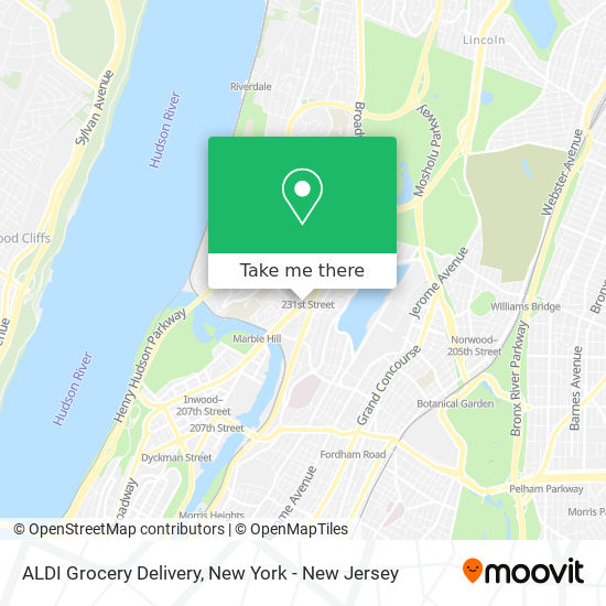 Mapa de ALDI Grocery Delivery