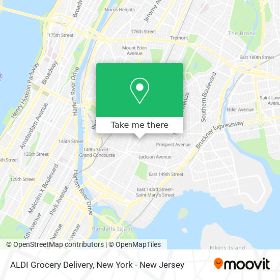 ALDI Grocery Delivery map