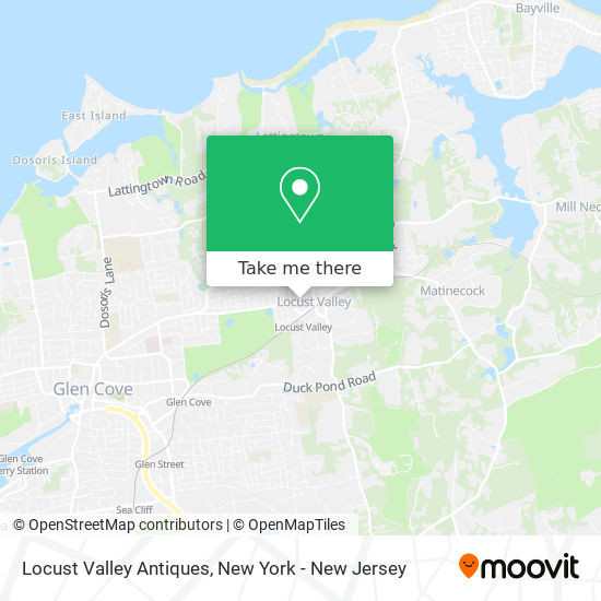 Locust Valley Antiques map