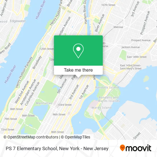 PS 7 Elementary School map