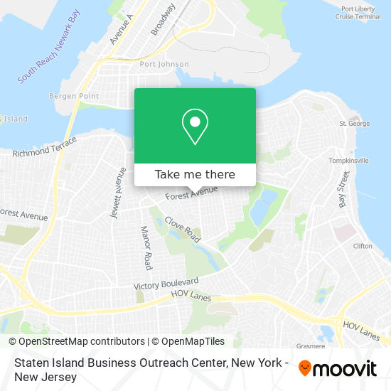 Staten Island Business Outreach Center map