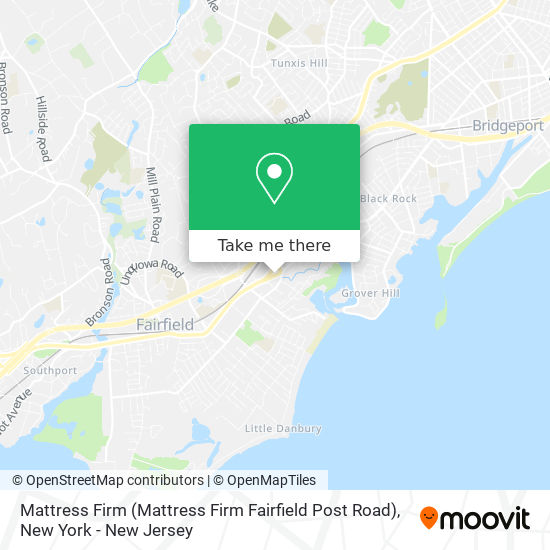 Mapa de Mattress Firm (Mattress Firm Fairfield Post Road)