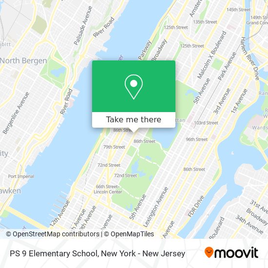 PS 9 Elementary School map