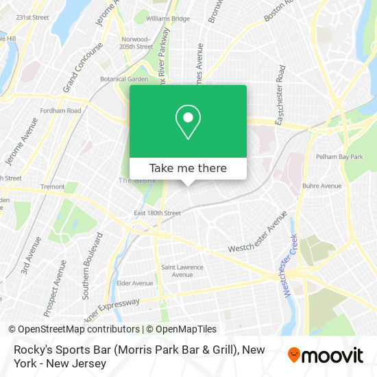 Rocky's Sports Bar (Morris Park Bar & Grill) map