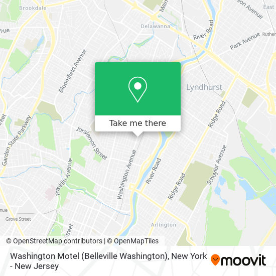 Mapa de Washington Motel (Belleville Washington)