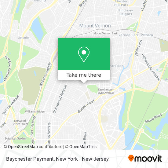 Mapa de Baychester Payment