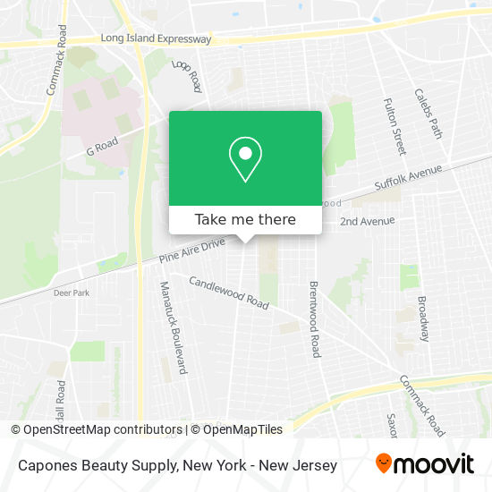 Capones Beauty Supply map