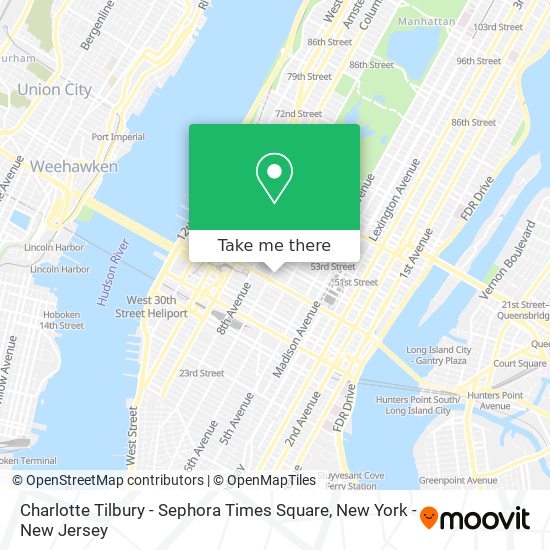 Charlotte Tilbury - Sephora Times Square map