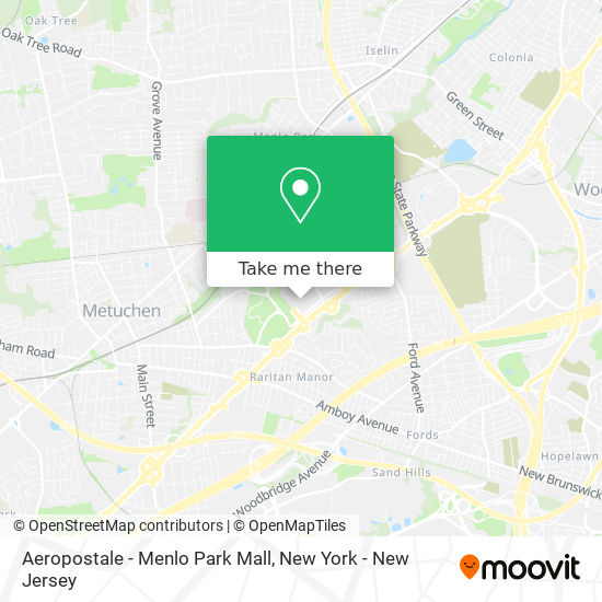 Aeropostale - Menlo Park Mall map