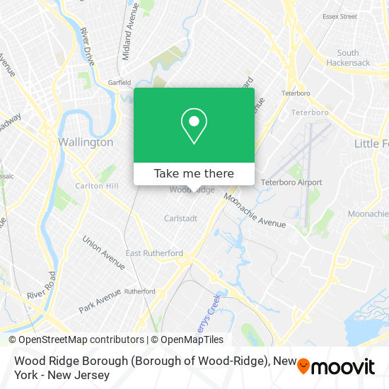 Wood Ridge Borough map