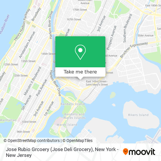 Mapa de Jose Rubio Grcoery (Jose Deli Grocery)