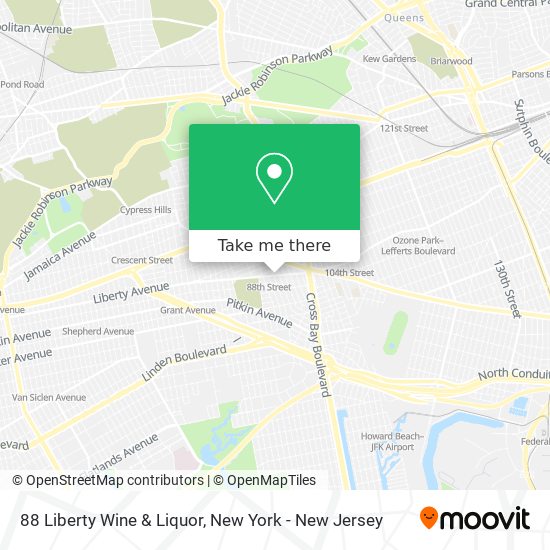 Mapa de 88 Liberty Wine & Liquor