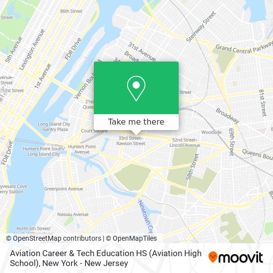 Mapa de Aviation Career & Tech Education HS (Aviation High School)