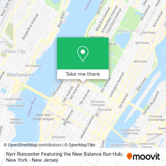 Mapa de Nyrr Runcenter Featuring the New Balance Run Hub