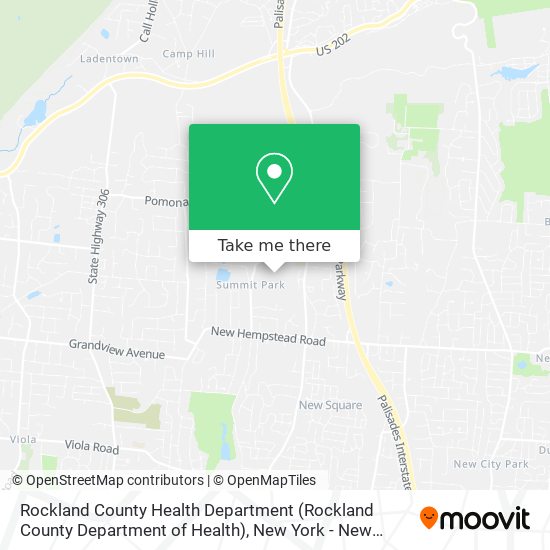 Mapa de Rockland County Health Department