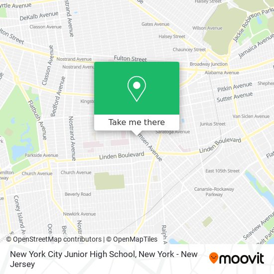 Mapa de New York City Junior High School