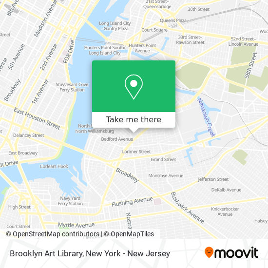 Brooklyn Art Library map