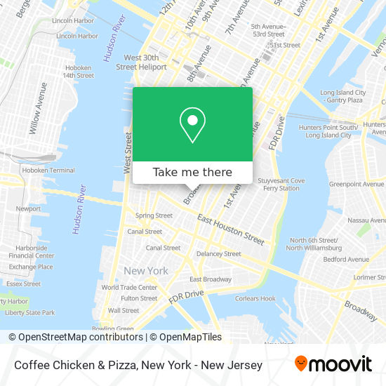 Mapa de Coffee Chicken & Pizza