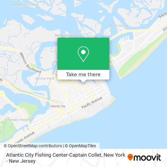 Mapa de Atlantic City Fishing Center-Captain Collet