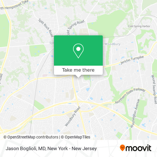 Jason Boglioli, MD map