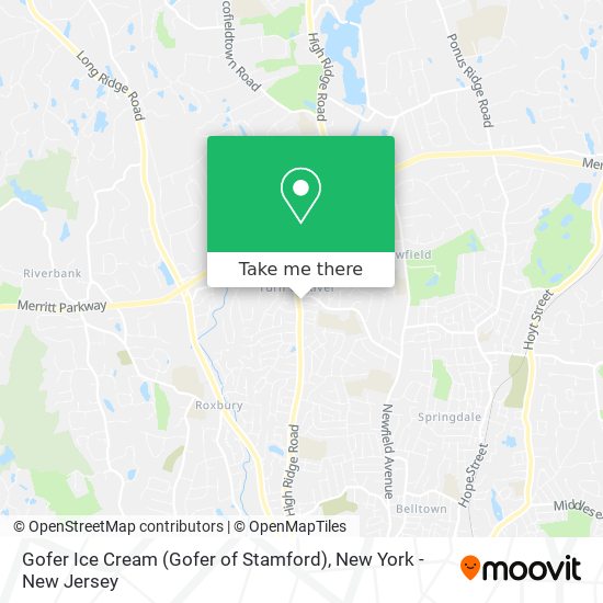 Mapa de Gofer Ice Cream (Gofer of Stamford)