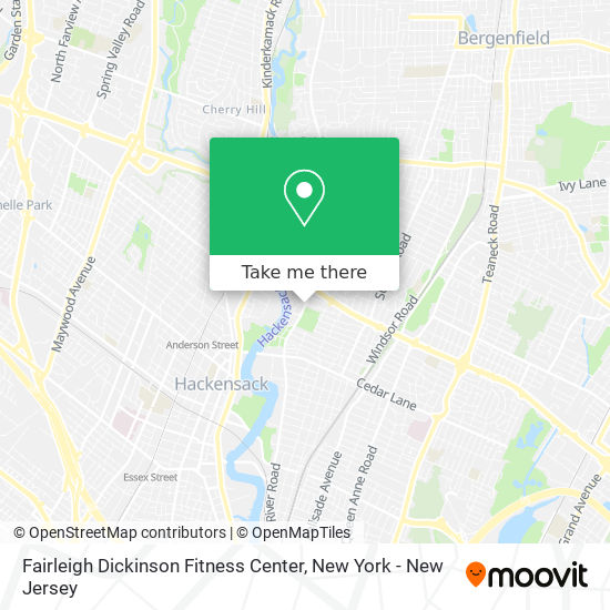 Mapa de Fairleigh Dickinson Fitness Center