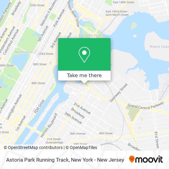 Mapa de Astoria Park Running Track