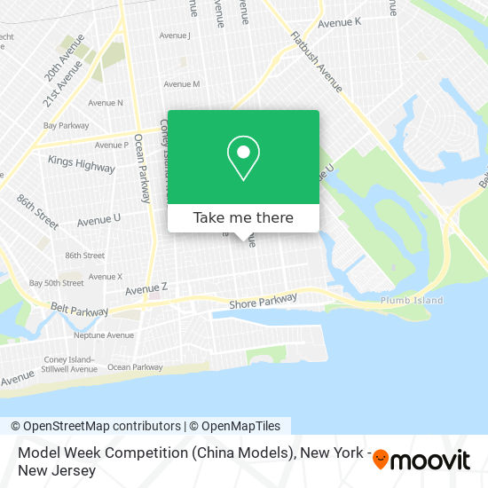 Model Week Competition (China Models) map