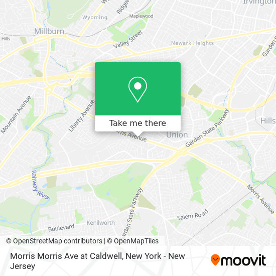 Morris Morris Ave at Caldwell map
