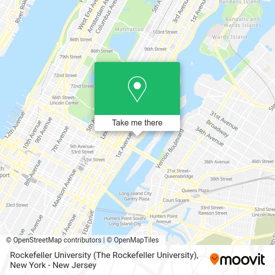 Rockefeller University (The Rockefeller University) map