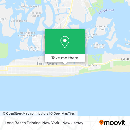 Long Beach Printing map