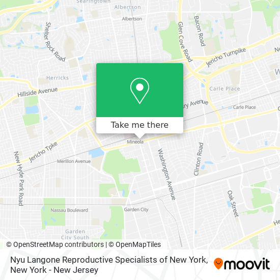 Nyu Langone Reproductive Specialists of New York map