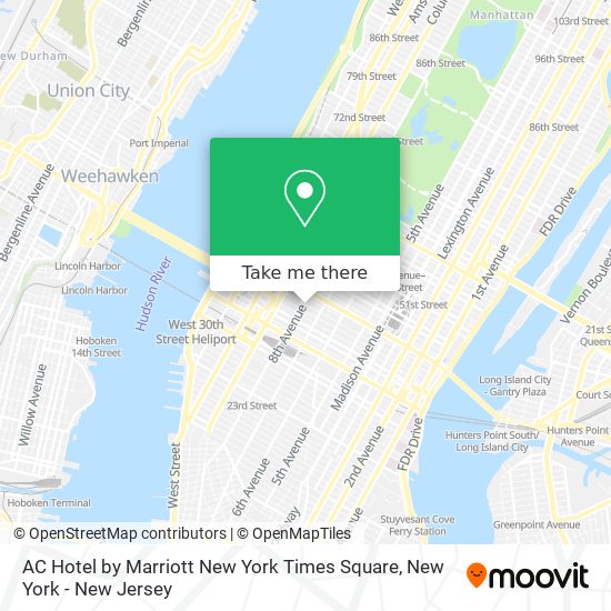 Mapa de AC Hotel by Marriott New York Times Square