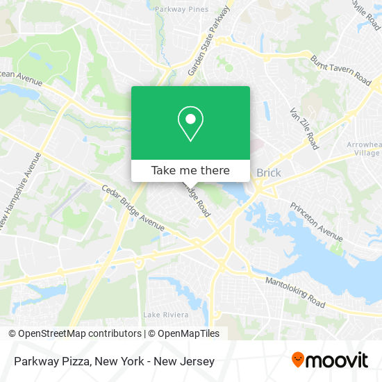 Parkway Pizza map