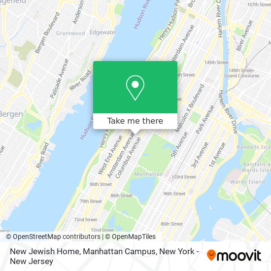 Mapa de New Jewish Home, Manhattan Campus