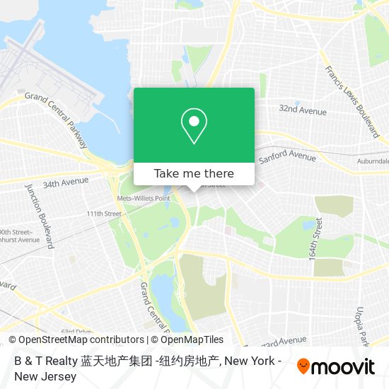 B & T Realty 蓝天地产集团 -纽约房地产 map